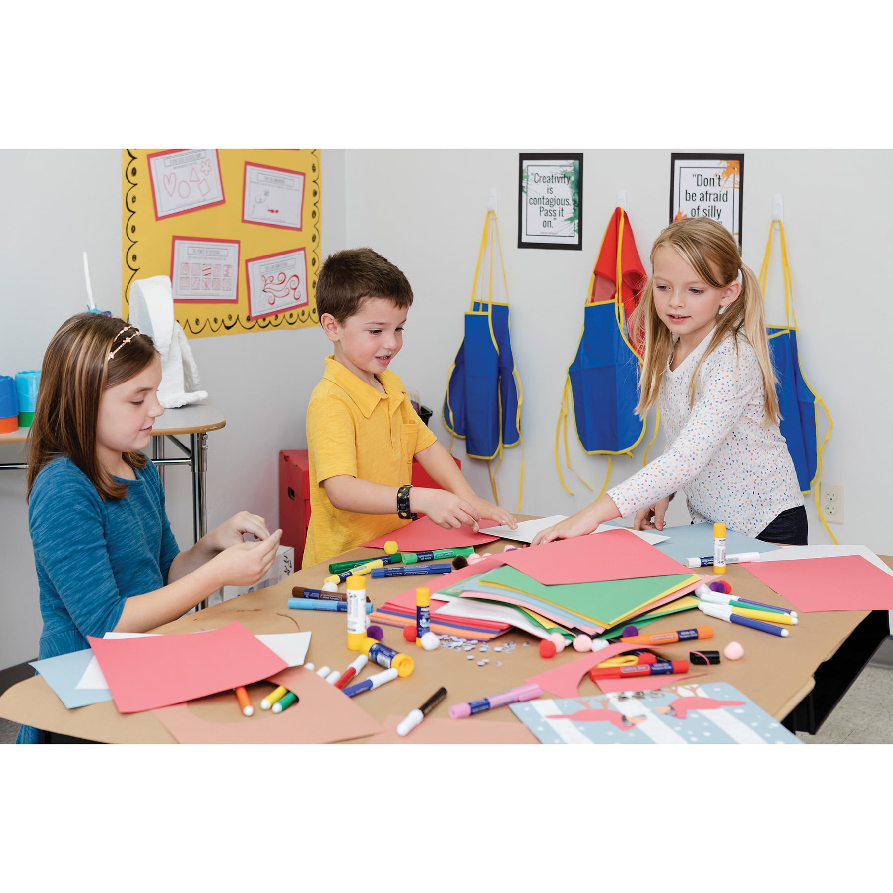 Prang Construction Paper, Medium Weight, 10 Assorted Colors, 9" x 12", 100 Sheets Per Pack, 5 Packs