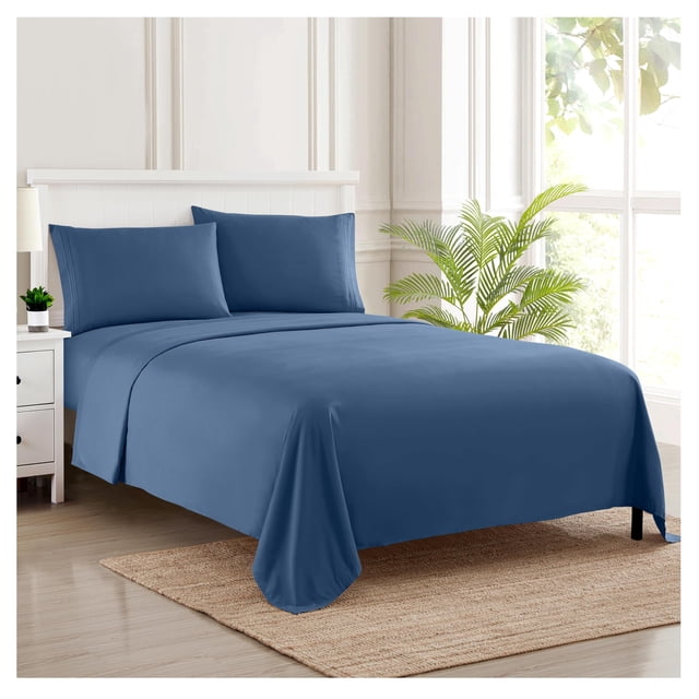 Juego de sábanas Sweet Home Collection Split King Denim