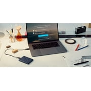 Western Digital 4TB WD My Passport for Mac USB 3.2 Gen 1, 2.5 Portable External Hard Drive HDD, Blue - WDBA2F0040BBL-WESN