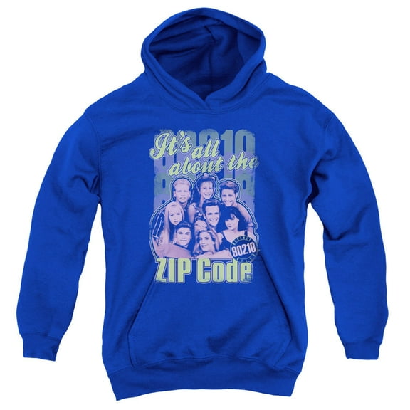 90210 - Zip Code - Youth Hooded Sweatshirt - Medium