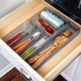 thumbnail image 2 of Honey-Can-Do KCH-02163 Organizador de cajones utilitarios expandible de 7 compartimentos de malla de acero plateado, 2 of 5