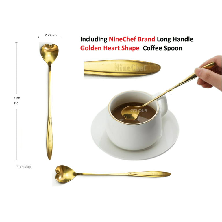  Honey (and Honey) Deep Moist Hair Oil 3.0 100ml Plus Ninechef Brand Golden Heart Shape Long Handle Ice Tea Coffee Spoon, Size: Pack 1