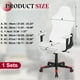 thumbnail image 2 of Fundas para Sillas de Juego, Funda Elástica para Silla de Oficina y Computadora con Fundas para Reposabrazos, Protector de Asiento Elástico para Silla de Oficina, Blanco, 2 of 7