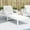 White, variant on vidaXL Sun Lounger Natural Pine Solid Pine Wood Standard