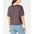 thumbnail image 2 of Carbon Copy T-Shirt Graphique pour Femmes Livin' Is Easy, Gris, Juniors, Grand, 2 of 5