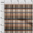 thumbnail image 1 of oneOone Cotton Silk Rust Brown Fabric Madras Check Diy Clothing Quilting Fabric Print Fabric By Yard 42 Inches Wide, 1 of 4