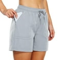 thumbnail image 4 of Women's Hiking Shorts with Pockets Quick Dry Lightweight Outdoor Summer Shorts for Women Fishing Climbing Grey XXL, 4 of 8