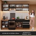 thumbnail image 5 of Cocina Integral Completa Modular Madesa Glamy 240cm MN 08, 5 of 5
