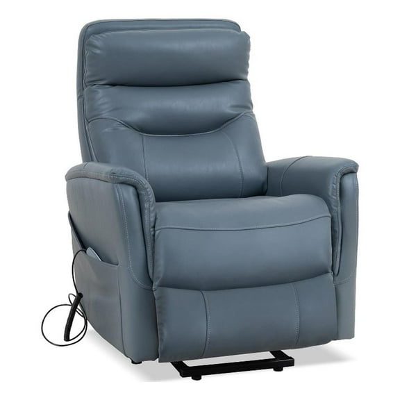 Pemberly Row Softy Azure Power Lift Recliner with Articulating Headrest