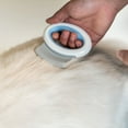 thumbnail image 3 of Pet Life ® 'Knuckler' Handheld Travel Flexible Grooming Pet Rake Comb, 3 of 4