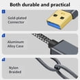 thumbnail image 6 of USB to USB Cable, USB3.0 Cable USB3.0 males to male Cable USB Cord for Laptop External Laptop Camera , 0.5m, 6 of 9