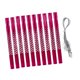 thumbnail image 5 of Juego de 10 tubos de aluminio para carillón de viento, accesorios de repuesto, tubos vacíos para manualidades de exterior y patio. Rosa, 5 of 8