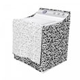 thumbnail image 3 of Black and White Washer Cover, Big and Small Dots Black Color Spots Graphic Simplistic Bubbles Pattern, Washroom Decor with Dust Protection, 29" x 28" x 40", Black White, by Ambesonne, 3 of 3