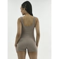 thumbnail image 2 of No Boundaries Cotton Stretch Ribbed Cozy Romper, Women’s XS-XXXL, 2 of 4