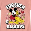 thumbnail image 3 of Disney - Furever And Always - Toddler & Youth Girls Short Sleeve Graphic T-Shirt, 3 of 5