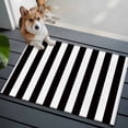thumbnail image 4 of Rectangle Area Rug 2x3ft, Black White Stripes Non-Shedding Washable Area Rug, Classic Modern Striped Non Slip Low-Profile Rugs for Living Room, Bedroom Dining Room, 4 of 9