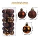 thumbnail image 2 of 24Pcs 1.5 Bolas de Navidad Adornos Conjunto de Bolas Colgantes para Árbol de Navidad Decoración Navideña (Café), 2 of 7