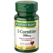 6 Pack - Nature's Bounty L-Carnitine 500 mg 30 Caplets