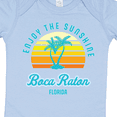 thumbnail image 4 of Inktastic Summer Enjoy the Sunshine Boca Raton Florida in Blue Boys or Girls Baby Bodysuit, 4 of 5