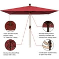 thumbnail image 3 of EliteShade USA 10-Year-Non-Fading 6.5x10Ft Rectangular Market Umbrella Patio Umbrella Outdoor Table Umbrella with Ventilation, Burgundy, 3 of 7