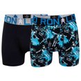 thumbnail image 1 of CR7 Boxeurs pour Garçons, Lot de 2 - Caleçons, Extensible en Coton, Ceinture à Logo Noir/bleu 104/110, 1 of 3