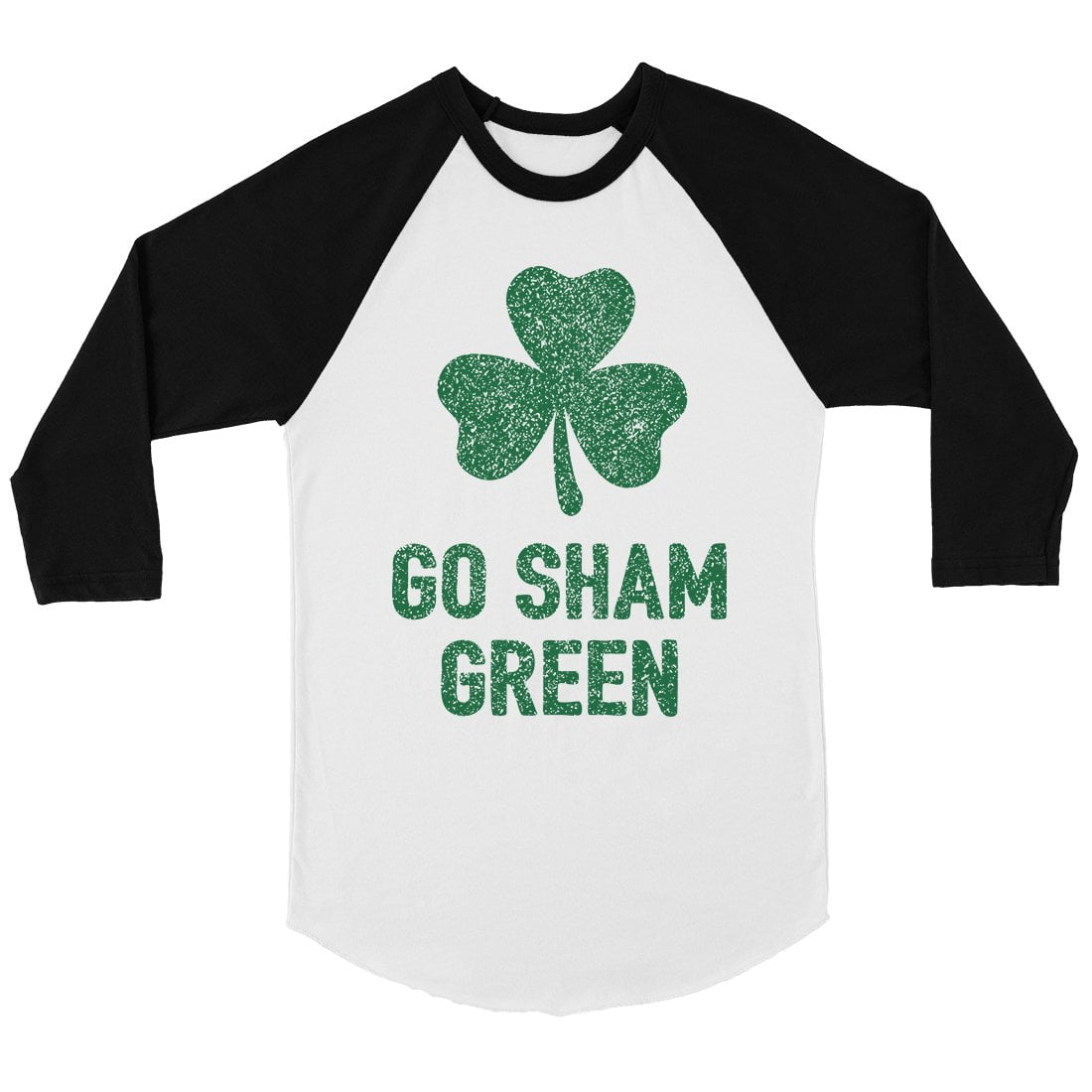 Go Sham Green Womens Baseball Tee Cute 
