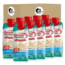 Premier Protein High Protein Shakes Cake Batter in The Award Box Packaging 11 Fl. Oz Each - 10 Bottles