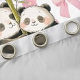thumbnail image 4 of Homewish Cute Animal Panda Blackout Curtains Set of 2 (52x84 Each) for Kids, Kawaii Bowknot Flower Window Curtains, Cartoon Love Heart Curtains and Drapes, Curtains and Drapes Bedroom Decor, 4 of 6
