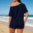 thumbnail image 4 of DxhmoneyHX Women Casual Straight Wide Leg Dress Pants Elastic High Waist Suit Pants Summer Office Work Business Trousers with Pockets, 4 of 9