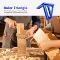 thumbnail image 5 of Jinsinto Aluminum Alloy Square Gauge 45/90 Degree Angle 3D T Ruler Woodworking Measuring Tool Blue, 5 of 5