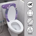thumbnail image 3 of HELLHERO Toilet Protector Cover & Stretch Toilet Seat Lid Cover for Indoor Home, Elastic Fabric, Stretchy Fabric, Starlit Night Daisies, 3 of 8