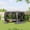 Gray, variant on Senfot 11FT Hexagonal Pop Up Canopy Tent, 210D Polyester Fabric, 6 Sidewalls, Mesh Screen, 230cm Height Green