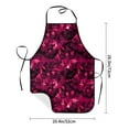 thumbnail image 4 of Xecao Burgundy Tie Dye Print Funny BBQ Chef Aprons for Men Women,Adjustable Kitchen Cooking Aprons with Pocket Waterproof Oil Proof No Pilling Fading, 4 of 7