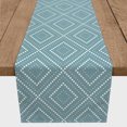 thumbnail image 3 of Creative Products Dotted Diamond Sky Blue 16x72 Poly Twill Table Runner, 3 of 3