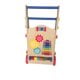 Children's Educational Toys Adjustable Wooden Baby Walker Toddler Toys with Multiple Activity Toys Center Toddlers Push Walker Stroller Toy for Baby Toddlers Boys Girls Kids 1 2 3 4 5 Years Old