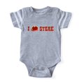 thumbnail image 1 of CafePress - I Love Steak - Cute Infant Baby Football Bodysuit, 1 of 1