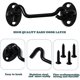 thumbnail image 3 of Barn Door Latch Lock Hardware (2 Pack) - Rust-Resistant Eye Hook Latch, 3 of 4