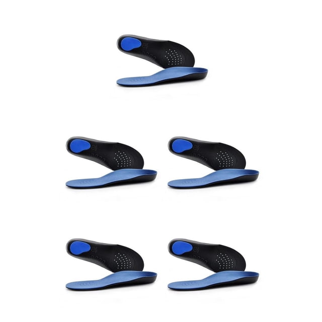 Minnieouse 1 Pair Women Men Jogging Running Insoles Foot Arch Flat Shoes Inserts Cushion Support Feet Care Sole Leather Working Type2 NO2 Minnieouse CBP259076
