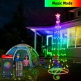 thumbnail image 3 of 7-ft Smart Christmas Cone Tree Star String Lights USB-powered Programmable Multicolor 100 Vibrant RGB Changing LED 2025 NEW, 3 of 7