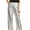 Silver, variant on Women's Stretch Waist Sparkly Sequin Disco Flare Wide Leg Pants, Silver, Large