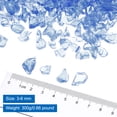 thumbnail image 2 of 0.66 Pound Fire Glass Stone, 3-6mm Reflective Fire Pit Glass Rock for Fireplace, Blue, 2 of 6