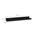 thumbnail image 5 of Suzzy Wall Mounting Shelves Set of 4-Floating Design-Black Wood-16 Inch, 5 of 5