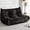 Black, variant on HABUTWAY 2-Seater Giant Bean Bag Sofa, Memory Foam Loveseat Fireside Chair for Adults, Living Room Bedroom Office