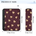 thumbnail image 6 of ALAZA Valentines Golden Hearts Car Seat Belt Adjuster Neck Covers Shoulder Cushions Pads S, 6 of 8