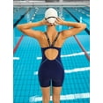 thumbnail image 4 of Womens Athletic One Piece Swimsuit Boyleg Swimwear Competitive Bathing Suit, 4 of 6