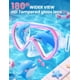 thumbnail image 3 of Máscara de buceo Supertrip para niños de 6 a 14 años con correa de vidrio templado, 3 of 6