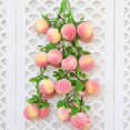 thumbnail image 5 of Cuerda de melocotón de fruta de simulación artificial, verduras falsas, decorativas realistas para restaurante Hotel Home Garden, bolígrafo para decoración colgante realista Feliz Sencillez, 5 of 5