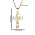 thumbnail image 6 of RYUJNDK Catholic Crucifix Charm Necklace Adjustable Length Neckchain Faith Symbol Pendant Clavicle Chain for Men and Women, 6 of 13