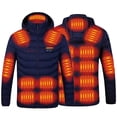 thumbnail image 1 of TIMIFIS Heated Jacket for Men and Women Plus Size Winter Zip Long Sleeve Electric Heated Coat with Hoodies 21 Heat Zones Windproof Outwear Tops with Pockets (Battery Not Included), 1 of 6