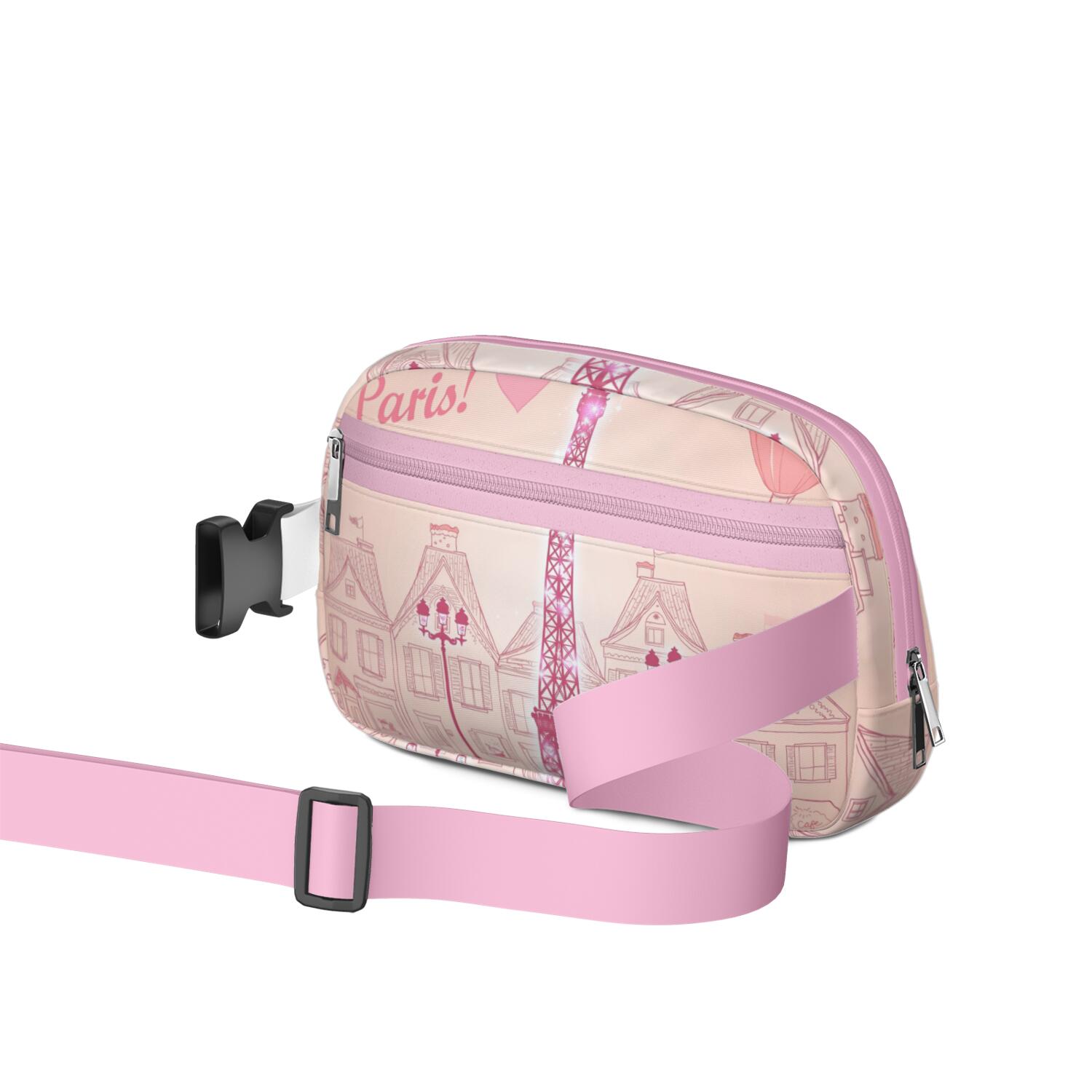 Waist Bag for Men&Women HandsFree Running Belt for Jogging with Adjustable Strap for Outdoors Workout Traveling Paris Sporty Waist Pack